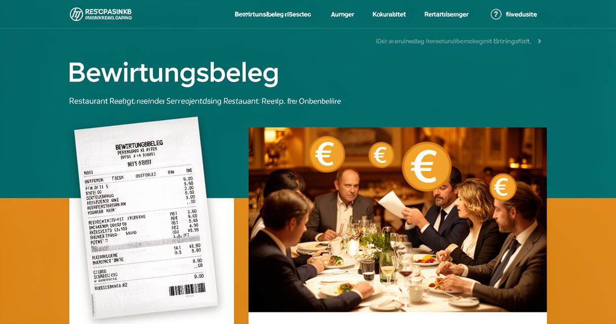 Bewirtungsbeleg richtig ausfüllen: Angaben, Rechnung und Steuerabzug